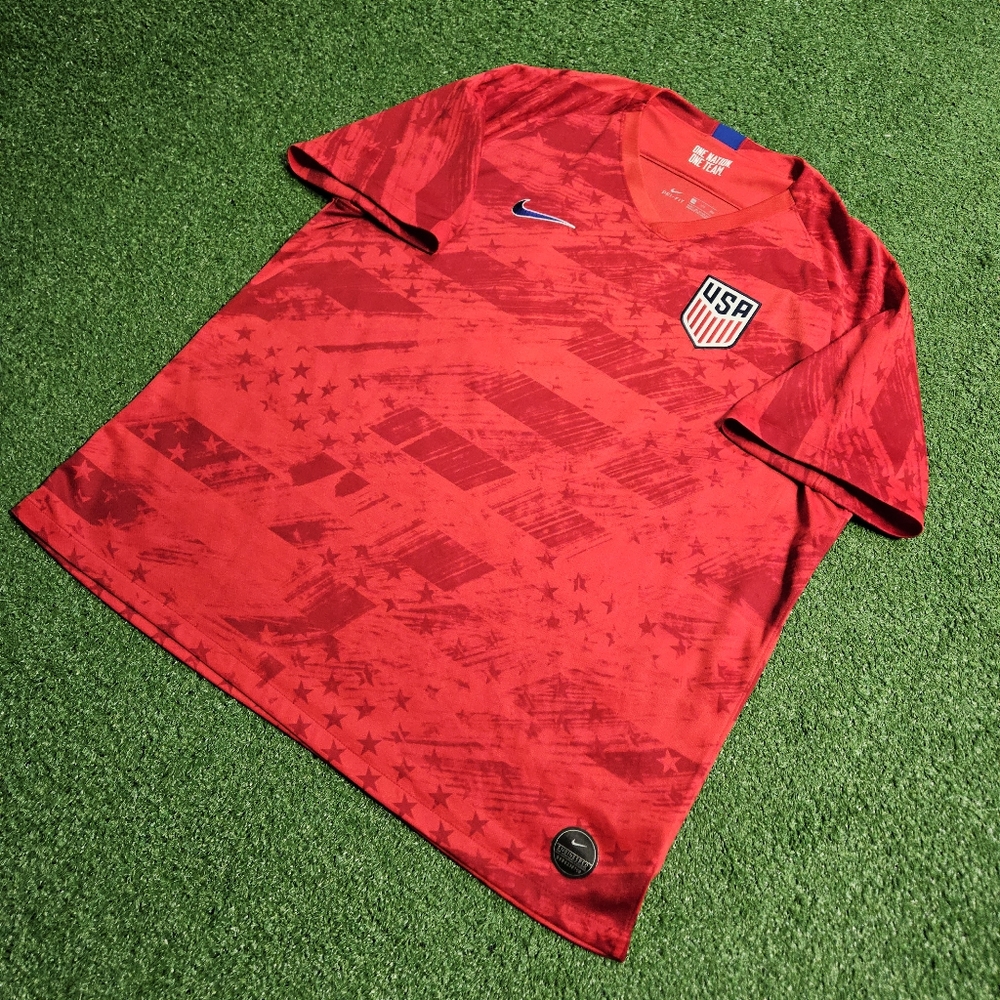 Nike Team  USA USMNT 2019/2020 Away Red Jersey Rare XXL Same Day Shipping - Picture 4 of 12